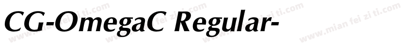 CG-OmegaC Regular字体转换
